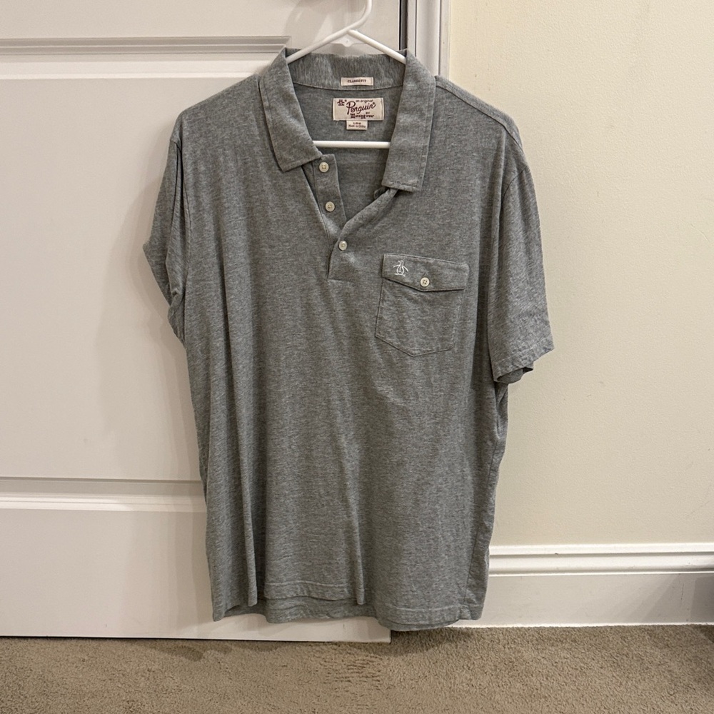 Original Penguin Men's Gray Polo Shirt